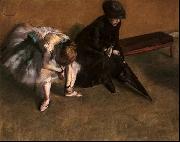 Edgar Degas Waiting Norge oil painting reproduction